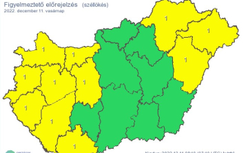 Erős szél és hófúvás miatt adott ki figyelmeztetést az Országos Meteorológiai Szolgálat