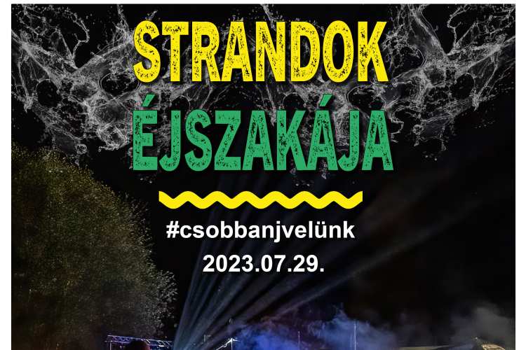 Félszáz fürdőben lesz Strandok éjszakája szombaton