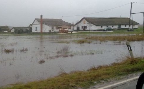 Belvíz - Lakóházak udvarát öntötte el a belvíz Zala megyében