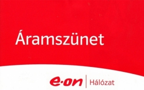 Értesítés áramszünetről - (E.ON közleménye)